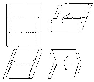 Anleitung: A4-Blatt zu einer Herbarkapsel falten